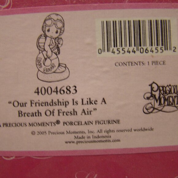 Precious Moments SCUBA ~ OUR FRIENDSHIP IS LIKE A BREATH OF FRESH AIR  4004683 - Picture 5 of 15